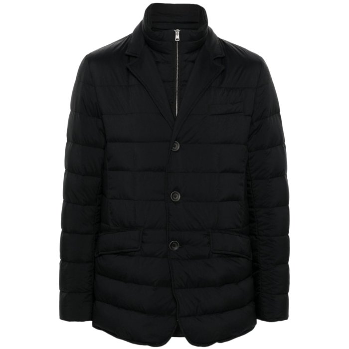 إ Herno Herno Coats Black PI001ULE12456Z9300 Men ȡ Blacks and ...