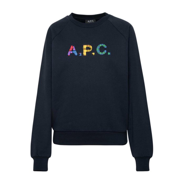 A.P.C. アーペーセー レディース スウェット・フーディー COGVFF27844IAK Sweatshirt Vicky Dark Blue L S XS 【送料無料・関税込】