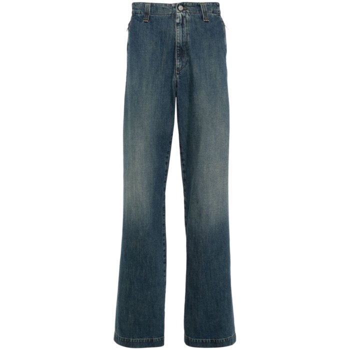 エムエムシックス MM6 Maison Margiela MM6 Maison Margiela Jeans Blue SH0KA0011S30888961 Men ジーンズ Blue and green 48 50 46 【送料無料・関税込】