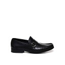 フェラガモ FERRAGAMO Gancini Leather Loafers 27963775114007 Men ローファー Black 7 【送料無料・関...