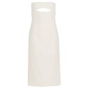 サンローラン Saint Laurent CUT-OUT MIDI DRESS ウィメンズ ウェア トップス ワンピース・ドレス・オールインワン White F...