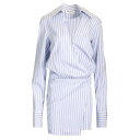 ジ・アティコ THE ATTICO Striped cotton shirt dress 250WCA00394CCC051AA870 Women ワンピース・...