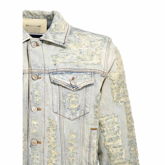 1017-ALYX-9SM アリクス メンズ カジュアルジャケット AAMOU0372FA01BLU0015 'Destroyed' jacket Light Blue S L M XL 【送料無料・関税込】