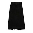パームエンジェルス Palm Angels Long Denim Split Skirt PWYF016F24DEN0011010 Women スカート Black 26 27 28 【送料無料・関税込】