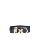 フェラガモ FERRAGAMO Reversible belt ウィメンズ アクセサリー ベルト・サスペンダー Blue 90 95 女性 673941519 ...