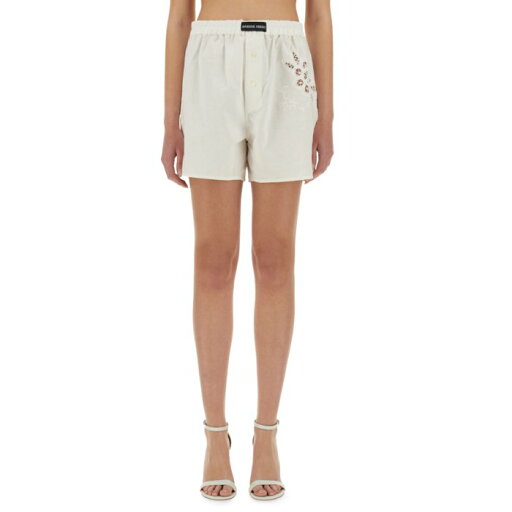 マリーン セル MARINE SERRE UPCYCLED LINEN SHORTS USH002AUWOV0007WH10 Women ショートパンツ WHITE M S XS 【送料無料・関税込】 マリーン セル MARINE SERRE UPCYCLED LINEN SHORTS USH002AUWOV0007WH10 Women ショートパンツ WHITE M S XS 【送料無料・関税込】