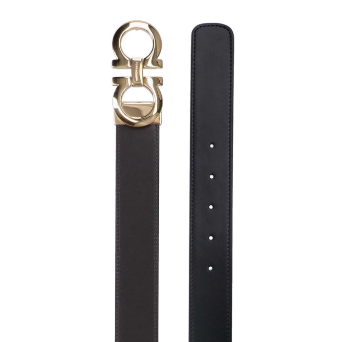 FERRAGAMO �ե��饬�� ��� �٥�ȡ������ڥ���� 586940047 Reversible belt Black 115 105 110 100 ������̵�������ǹ���