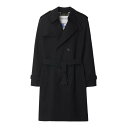 バーバリー Burberry Black trench 8105046 Men コート・ダウン Black 50 52 48 【送料無料・関税込】