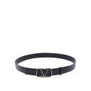 ヴァレンティノ Valentino Garavani Vlogo Signature Belt メンズ アクセサリー ベルト・サスペンダー Black 100 ...