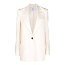 エムエスジーエム MSGM Single-breasted blazer 3441MDG3223710104 Women スーツ・ジャケット White 40 ...