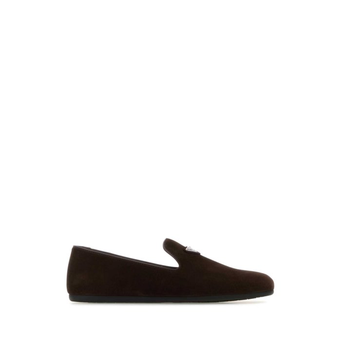 Prada プラダ メンズ ローファー 2S2974103F0003 Dark brown suede loafers Brown 5 6 6.5 7 7.5 8 8.5 9 10 11 【送料無料・関税込】