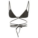 パームエンジェルス Palm Angels "Criss Cross" lurex bikini top PWFH011S24FAB0011076 Women スイムウェア Black L M S 【送料無料・関税込】