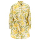 ケンゾー KENZO ' PEONIES KIMONO SLEEVE' DRESS ウィメンズ ウェア トップス ワンピース・ドレス・オールインワン Multi...