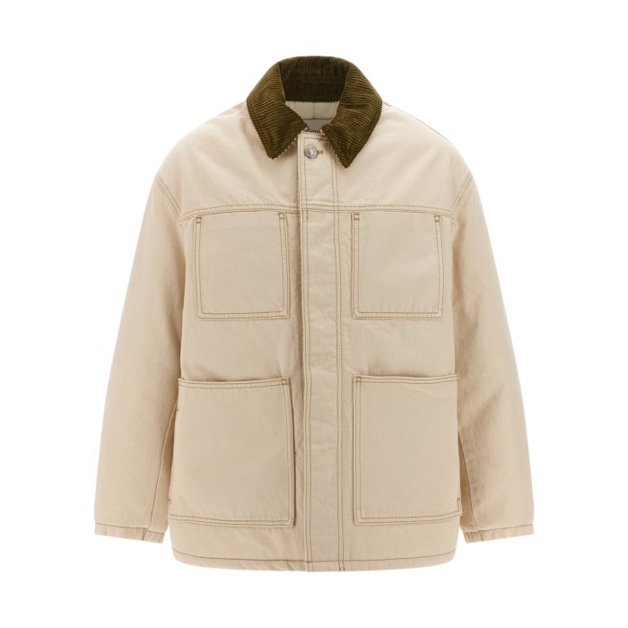 ڳŷ֥åե饤ǡ80%OFF+P2~AMI Paris ߥѥꥹ  奢른㥱å UJK834DE0106150 'Worker' jacket Beige L M S ̵ǹ