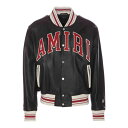 アミリ AMIRI Leather Bomber メンズ ウェア ジャケット & コート カジュアルジャケット・ベスト Black 52 男性 LTBB1003...