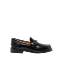 トッズ Tod's Black Leather Loafers ウィメンズ シューズ ローファー Black 36 37 38 37.5 39 38.5 女性 ...