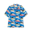 ドロールドムッシュ Drole De Monsieur DROLE DE MONSIEUR Shirts GSH200CO194BE Men シャツ・ブラウス Blue and green L XL M S 【送料無料・関税込】(4)