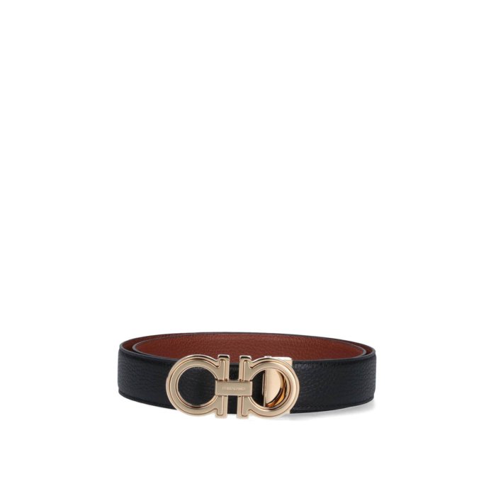 【送料無料・関税込】 フェラガモ FERRAGAMO Reversible belt メンズ アクセサリー ベルト・サスペンダー Black 105 115 110 男性 776650016