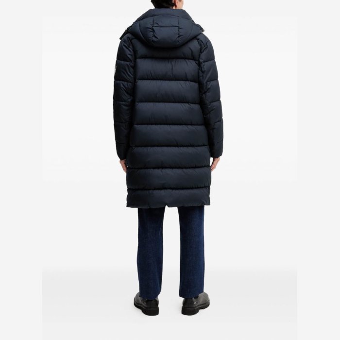 HUGO BOSS ヒューゴボス メンズ ダウンジャケット・コート 50540474404 Padded Coat With Hood Blue 54 50 【送料無料・関税込】