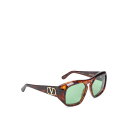 ヴァレンティノ Valentino Garavani Acetate Sunglasses VLS179B55TRT Women サングラス・アイウェア Bro...