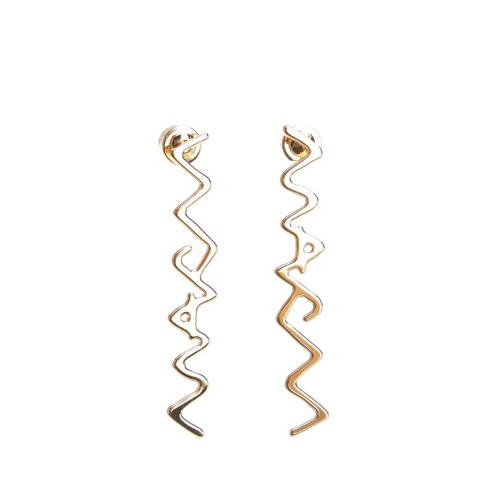 【楽天ブラックフライデー最大80%OFF+P2倍~】Marni マルニ レディース ピアス・イヤリング ORMV0550N0M200000Y65 "Marni Symbol" drop earrings Gold IT0 【送料無料・関税込】