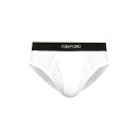 トムフォード TOM FORD BRIEFS WITH LOGO T4LC11410100 Men アンダーウェア WHITE XL L M S 【送料無料・関...
