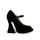 メゾン マルジェラ Maison Margiela Velvet Peep-Toe Sandals S58WL0263P1788T8013 Women パンプス...