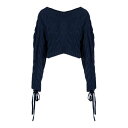 ケンゾー KENZO Cable lace up jumper ウィメンズ ウェア トップス ニット・セーター・カーディガン Blue S 女性 FD52PU3...