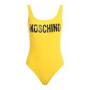 モスキーノ MOSCHINO Logo print one-piece swimsuit 420104791033 Women スイムウェア Yellow 38...