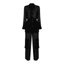 ピンコ PINKO Georgette Cargo Suit 104750A21FZ99 Women スーツ・ジャケット Black 44 【送料無料・関税込】