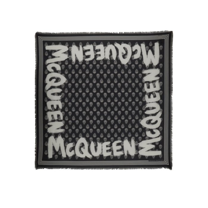 Alexander McQUEEN アレキサンダー・マックイーン メンズ スカーフ・マフラー 6611494418Q1078 GRAFFIT..