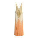 ジ・アティコ THE ATTICO Long Sand-Colored Tulle Dress 250WCW00227MIX033AA296 Women ワンピ...