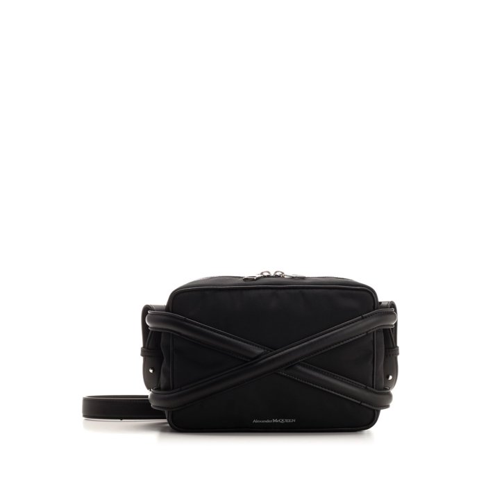 【楽天ブラックフライデー最大80%OFF+P2倍~】Alexander McQUEEN アレキサンダー・マックイーン メンズ ハンドバッグ・ショルダーバッグ 7262921AALD1000 Black "Harness" camera bag Black onesize IT0 【送料無料・関税込】