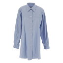 メゾン マルジェラ Maison Margiela Shirt blue ウィメンズ ウェア トップス シャツ・ブラウス Blue XS S M 女性 SI0D...
