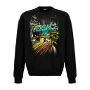 ヴェルサーチェ VERSACE 'VERSACE CITY' SWEATSHIRT メンズ ウェア トップス スウェット・フーディー Black S L M X...