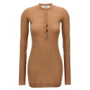 ジ・アティコ THE ATTICO Ribbed mini dress 250WCA00348046 Women ワンピース・ドレス・オールインワン Brown...