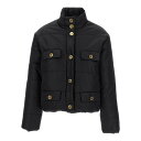 MOSCHINO モスキーノ レディース ダウンジャケット・コート A052955150555 Logo button down jacket Black IT38 IT40 IT42 IT44 【送料無料・関税込】