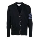 トム・ブラウン Thom Browne 4-Bar V-Neck Cardigan メンズ ウェア トップス ニット・セーター・カーディガン DARK BLUE...