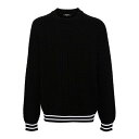 バルマン Balmain Crewneck メンズ ウェア トップス ニット・セーター・カーディガン Black L M 男性 DH1KD106KH02EAB ...