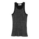 ジ・アティコ THE ATTICO Top CN004JJJ051TR100 Women タンクトップ・キャミソール Black 38 42 40 【送料無料・...