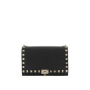 ヴァレンティノ Valentino Garavani Pouch With Rockstud Chain In Grained Calfskin ウィメンズ バ...