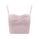 アレキサンダー・マックイーン Alexander McQUEEN Ribbed fabric top 734589Q1A5K5093 Women タンクトップ・...