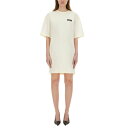 エムエスジーエム MSGM SHORT DRESS WITH LOGO 3841MDA8225700202 Women ワンピース・ドレス・オールインワン IV...