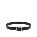 フェラガモ FERRAGAMO Reversible and adjustable gancini belt メンズ アクセサリー ベルト・サスペンダー Bla...