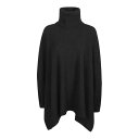 ヨウジヤマモト Yohji Yamamoto Mnh Poncho YOT971682 Women コート・ダウン Black 2 【送料無料・関税込】