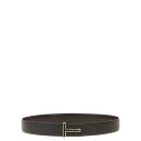 トムフォード TOM FORD 'T' reversible belt TB248LCL237G1B023 Men ベルト・サスペンダー Brown 100cm...