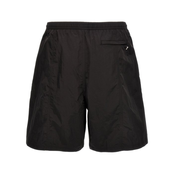 【楽天イーグルス感謝祭最大80%OFF+P2倍~】AMI Paris アミパリス メンズ スイムウェア HBW005PA0021001 Logo swim shorts Black L S M XL XS 【送料無料・関税込】