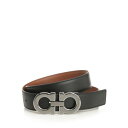 フェラガモ FERRAGAMO Gancino reversible belt 670460786324005 Men ベルト・サスペンダー Black 100...