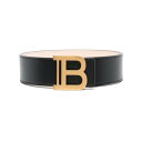 バルマン Balmain Balmain Belts Black EN1WJ002LVTL0PA Women ベルト・サスペンダー Blacks and gre...