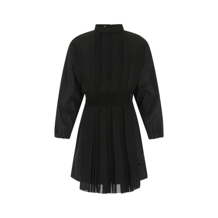 Prada プラダ レディース ワンピース・ドレス・オールインワン P256GTS22211FSF0002 Black Re-Nylon and crepe jumpsuit Black 36 38 40 【送料無料・関税込】